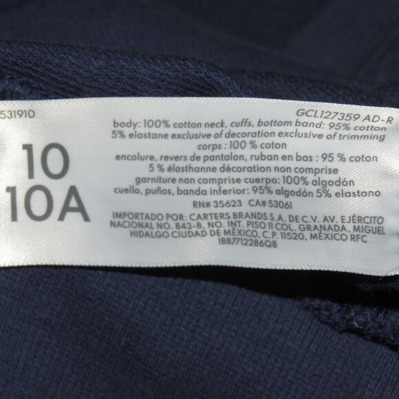 Carter’s Navy “Always Happy”  Pullover Girls Sweatshirt - Picture 6 of 7